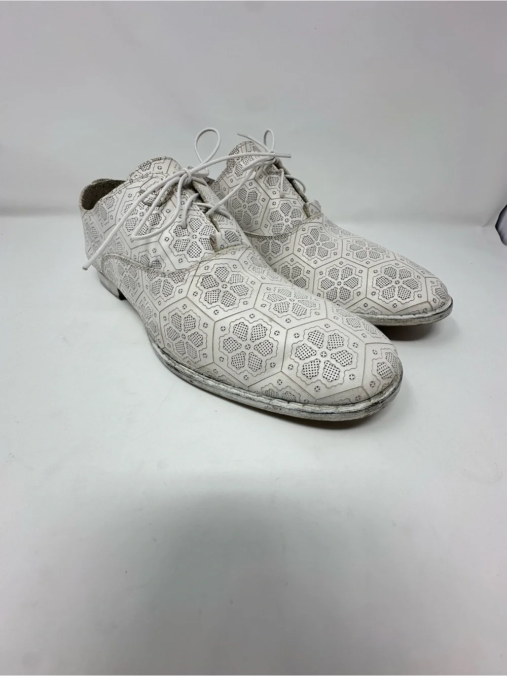 Rare Diesel Black Gold Laser Cut Men’s Size 43 Dress Shoes